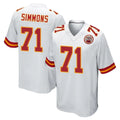 KC.Chiefs #71 Josh Simmons Player White Home Game Ldoa Stitched Jerseys