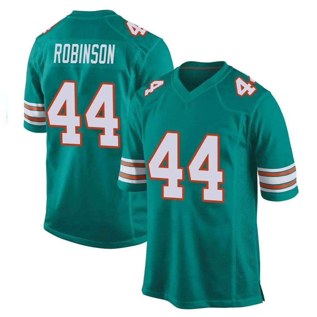 M.Dolphins #44 Chop Robinson Player Aqua Alternate Home Game Ldoa Stitched Jerseys