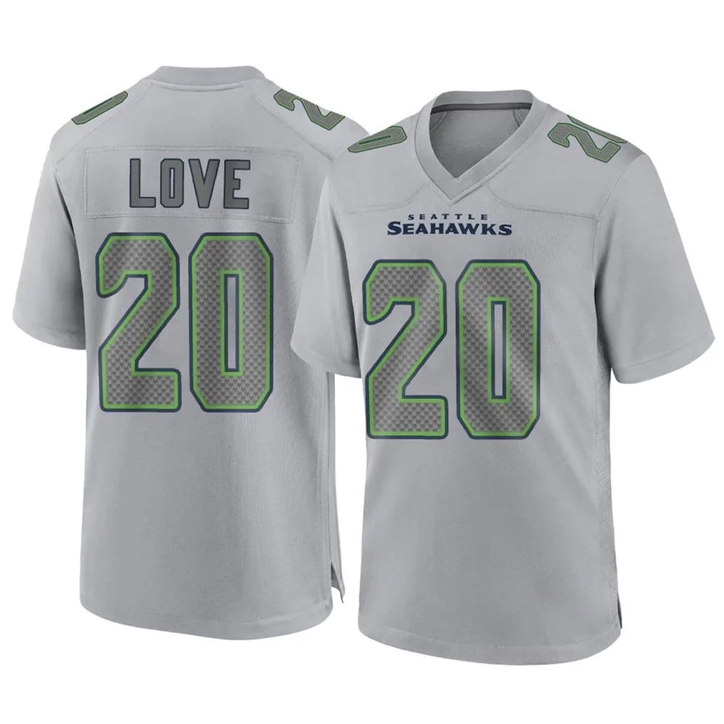 S.Seahawks #20 Julian Love Player Gray Atmosphere Fashion Home Game Ldoa Stitched Jerseys