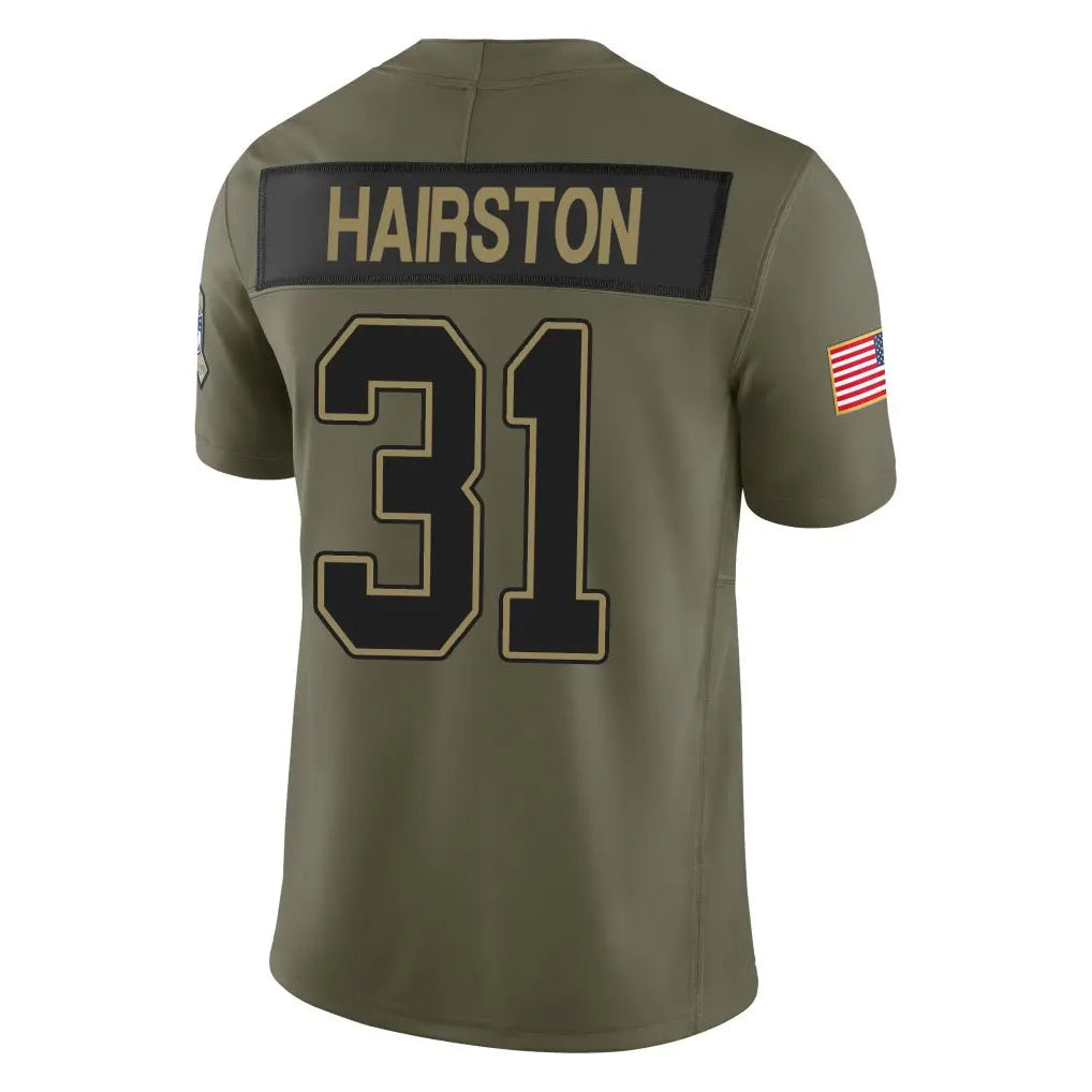 B.Bills #31 Maxwell Hairston Player Olive Salute To Service Limited Home Game Ldoa Stitched Jerseys