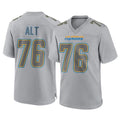 LA.Chargers #76 Joe Alt Player Gray Atmosphere Fashion Home Game Ldoa Stitched Jerseys