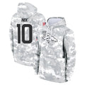 D.Broncos #10 Bo Nix Player Arctic Camo Salute to Service Hoodies Limited Game Ldoa Stitched Jerseys