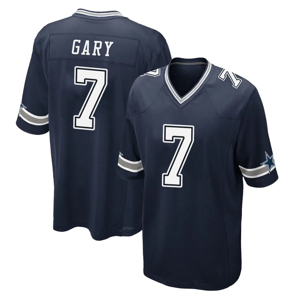 D.Cowboys #7 Rashan Gary Player Navy Home Game Ldoa Stitched Jerseys