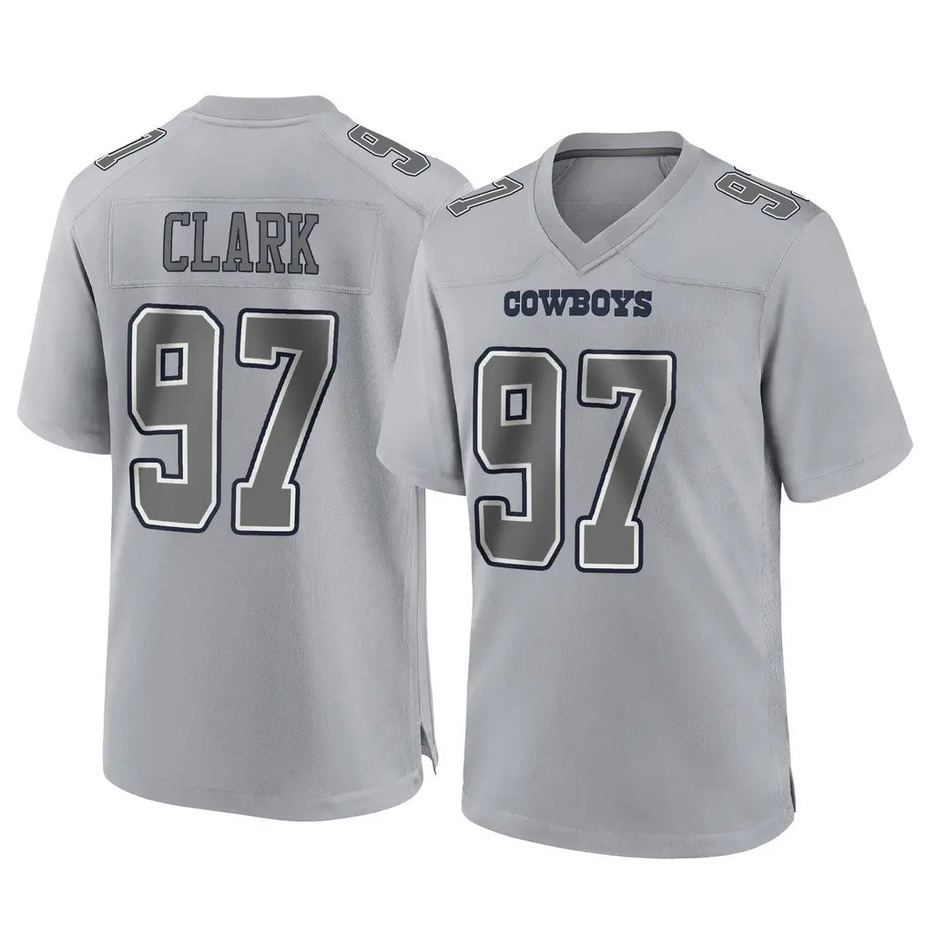 D.Cowboys #97 Kenny Clark Player Gray Atmosphere Fashion Home Game Ldoa Stitched Jerseys