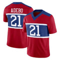 NY.Giants #21 Paulson Adebo Player Red Century Vapor F.U.S.E. Home Game Ldoa Stitched Jerseys