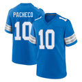 D.Lions #10 Isiah Pacheco Player Blue Alternate Home Game Ldoa Stitched Jerseys
