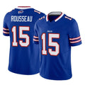B.Bills #15 Greg Rousseau Player Royal Vapor F.U.S.E. Limited Home Game Xdoa Stitched Jerseys