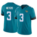J.Jaguars #3 Jakobi Meyers Player Teal Vapor F.U.S.E. Limited Home Game Ldoa Stitched Jerseys
