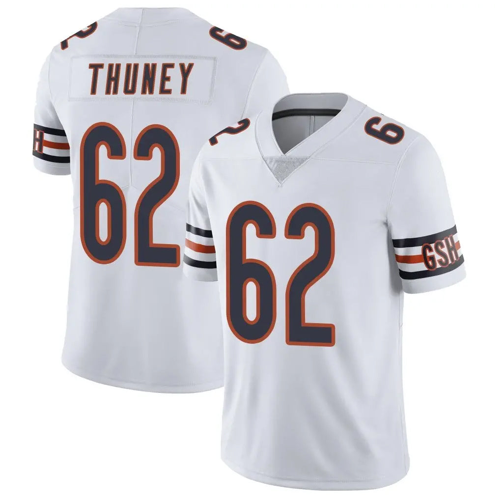 C.Bears #62 Joe Thuney Player White Vapor Untouchable Limited Home Game Ldoa Stitched Jerseys