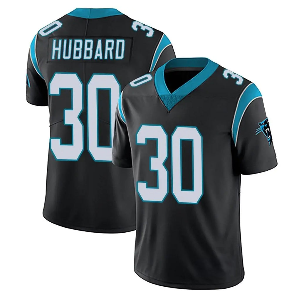 C.Panthers #30 Chuba Hubbard Player Black Vapor Untouchable Limited Game Ldoa Stitched Jerseys
