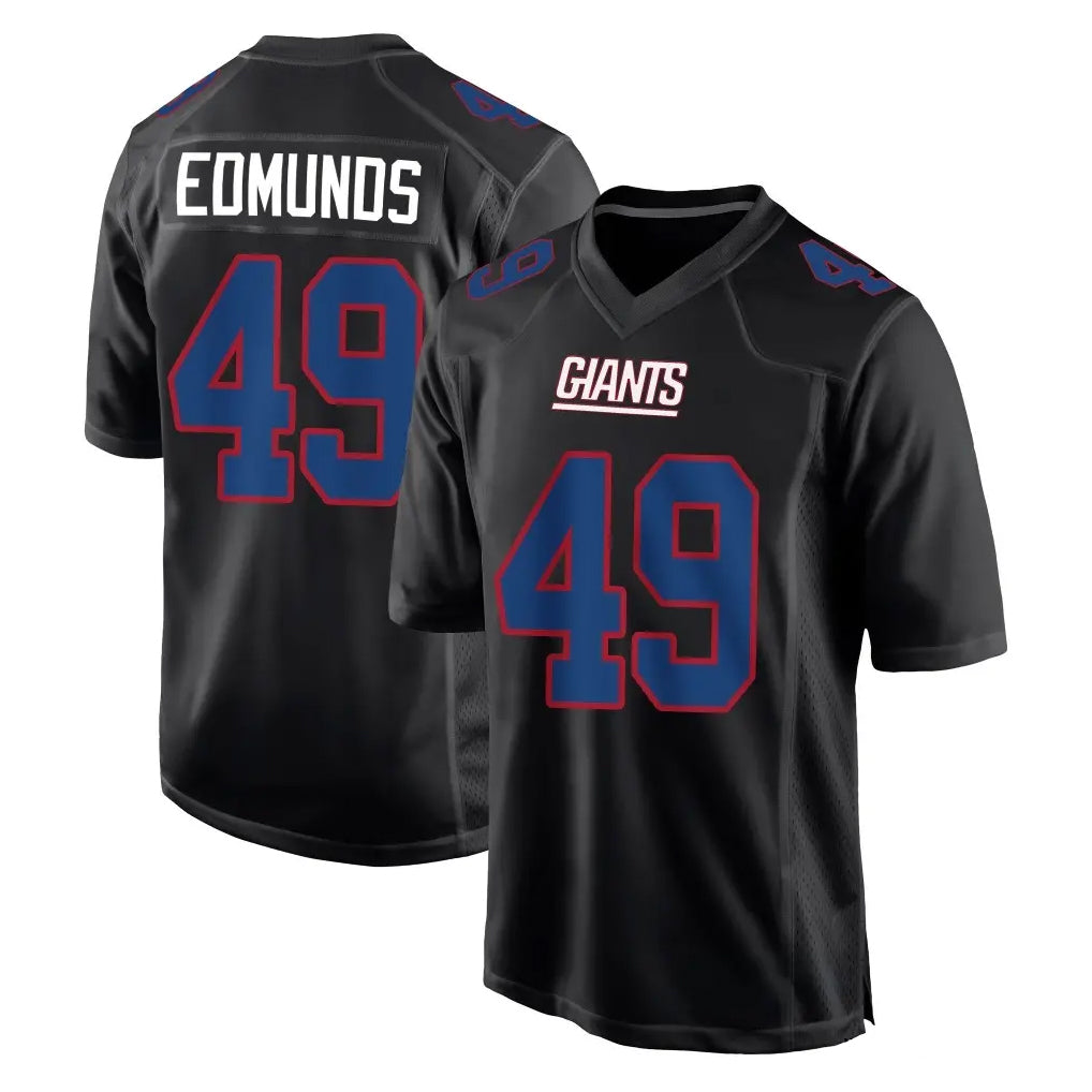 NY.Giants #49 Tremaine Edmunds Player Carbon Fashion Limited Home Game Ldoa Stitched Jerseys
