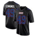 NY.Giants #49 Tremaine Edmunds Player Carbon Fashion Limited Home Game Ldoa Stitched Jerseys