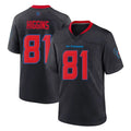 H.Texans #81 Jayden Higgins Player Navy 2nd Alternate Home Game Ldoa Stitched Jerseys