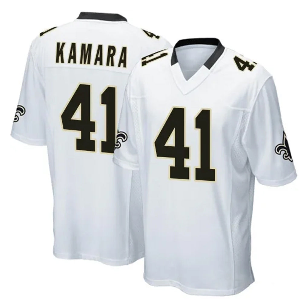 NO.Saints #41 Alvin Kamara Player White Home Game Ldoa Stitched Jerseys