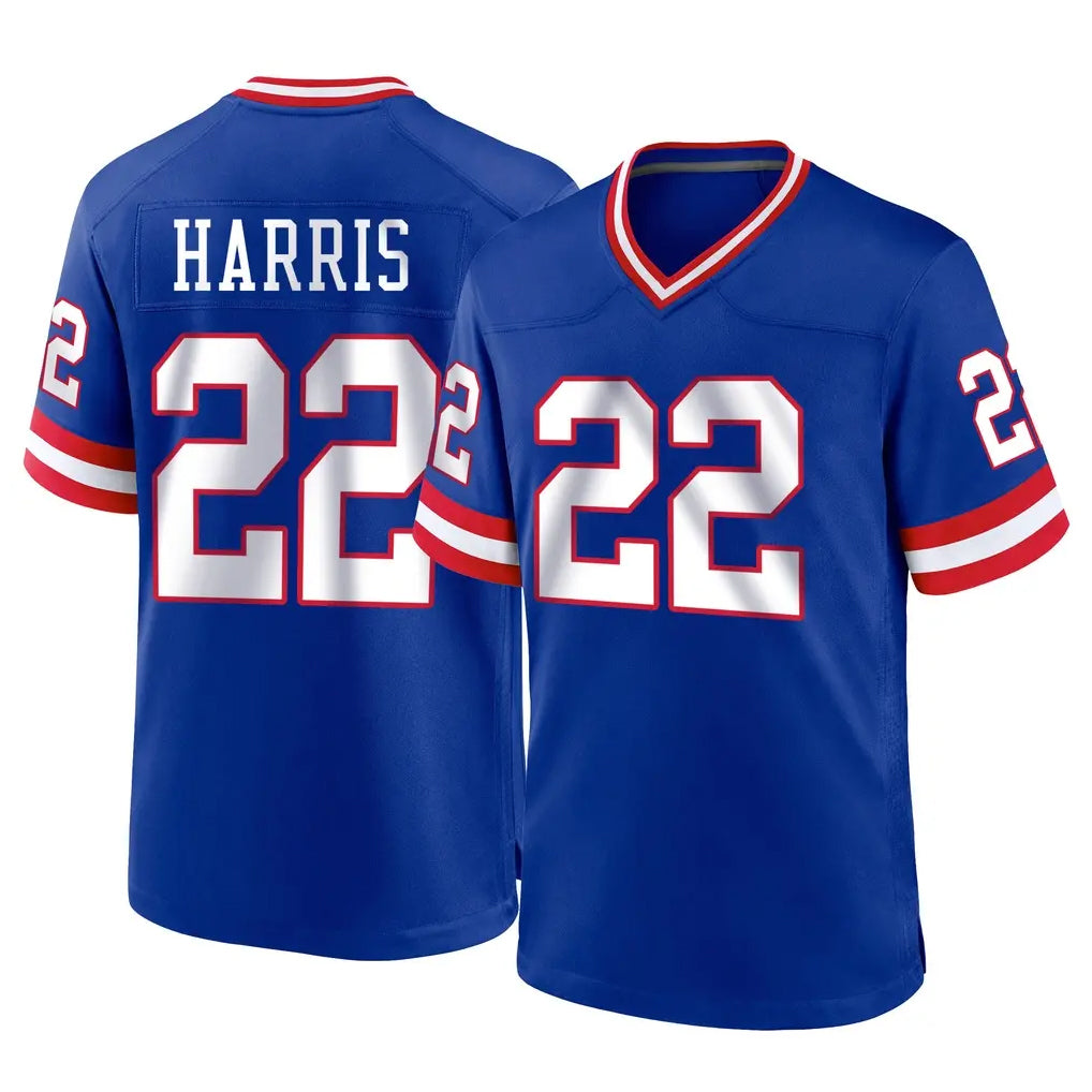 NY.Giants #22 Najee Harris Player Royal Classic Home Game Ldoa Stitched Jerseys