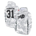 B.Bills #31 Maxwell Hairston Player Arctic Camo Salute to Service Hoodies Limited Ldoa Stitched Jerseys