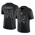TB.Buccaneers #94 Calijah Kancey Player Black Reflective Limited Home Game Ldoa Stitched Jerseys