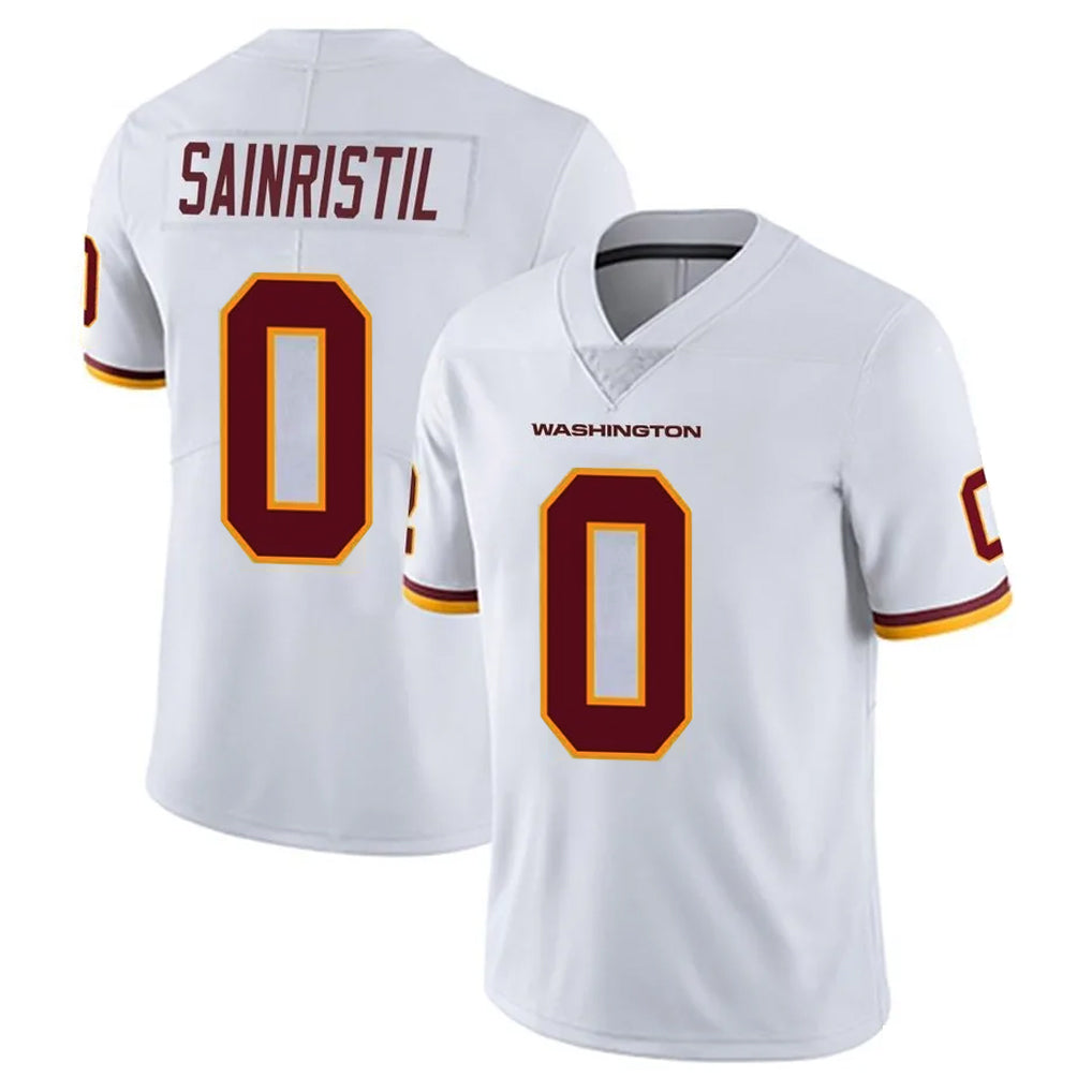 W.Commanders #0 Mike Sainristil Player White Limited Vapor Untouchable Home Game Ldoa Stitched Jerseys