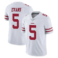 SF.49ers #5 Mike Evans Player White Limited Vapor Untouchable Home Game Ldoa Stitched Jerseys