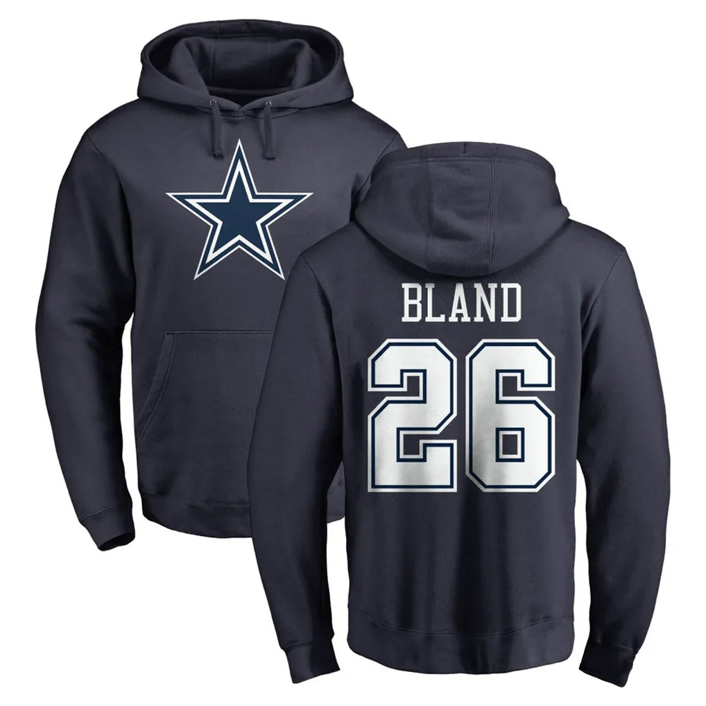 D.Cowboys #26 DaRon Bland Player Navy Pullover Hoodies Limited Ldoa Stitched Jerseys