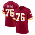 W.Commanders #76 Sam Cosmi Player Burgundy Game Home Ldoa Stitched Jerseys