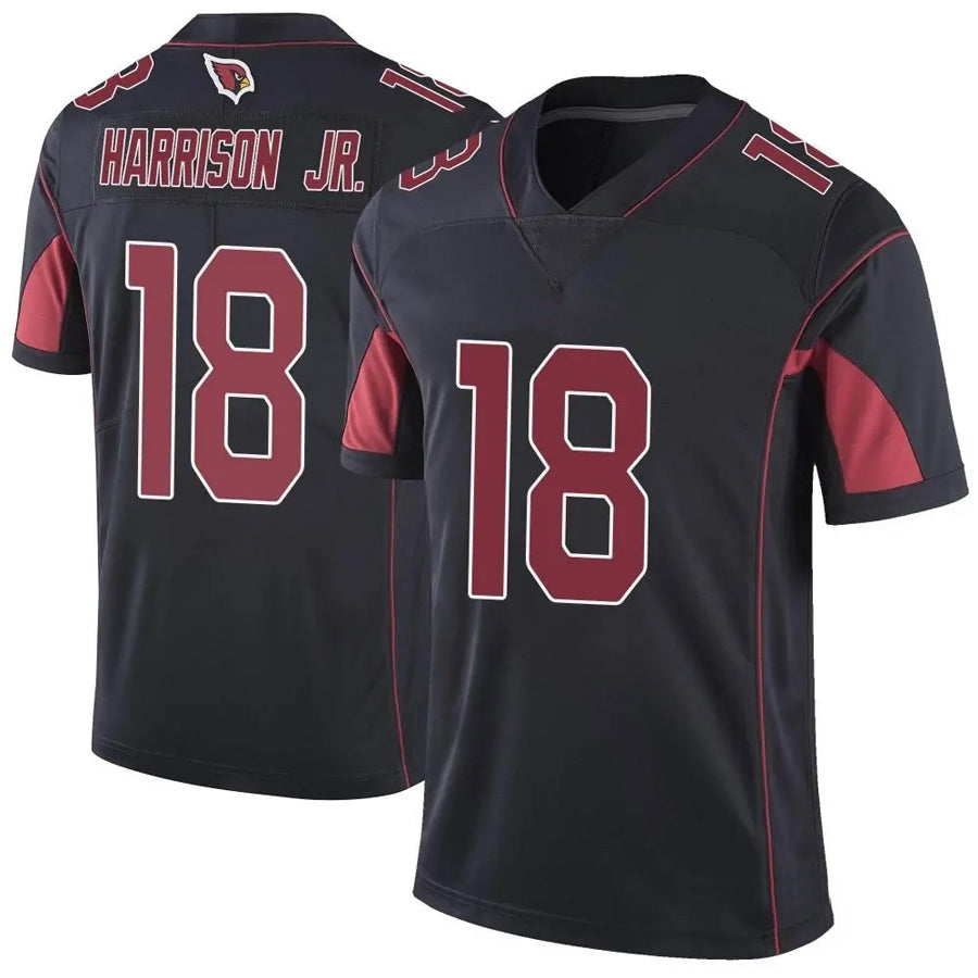 A.Cardinals #18 Marvin Harrison Jr. Player Black Vapor Limited Elite Ldoa Stitched Jerseys