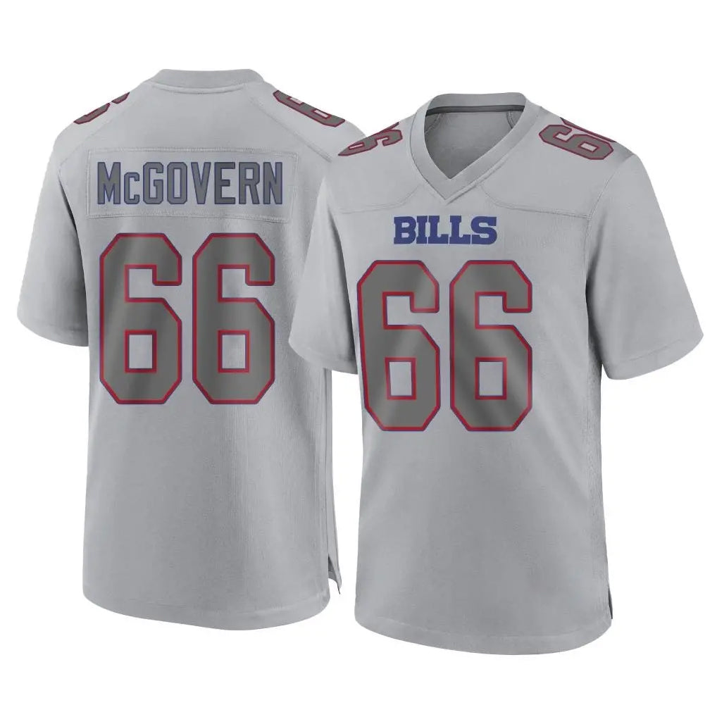 B.Bills #66 Connor McGovern Player Gray Home Game Ldoa Stitched Jerseys