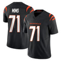C.Bengals #71 Amarius Mims Player Black Vapor F.U.S.E. Limited Home Game Ldoa Stitched Jerseys