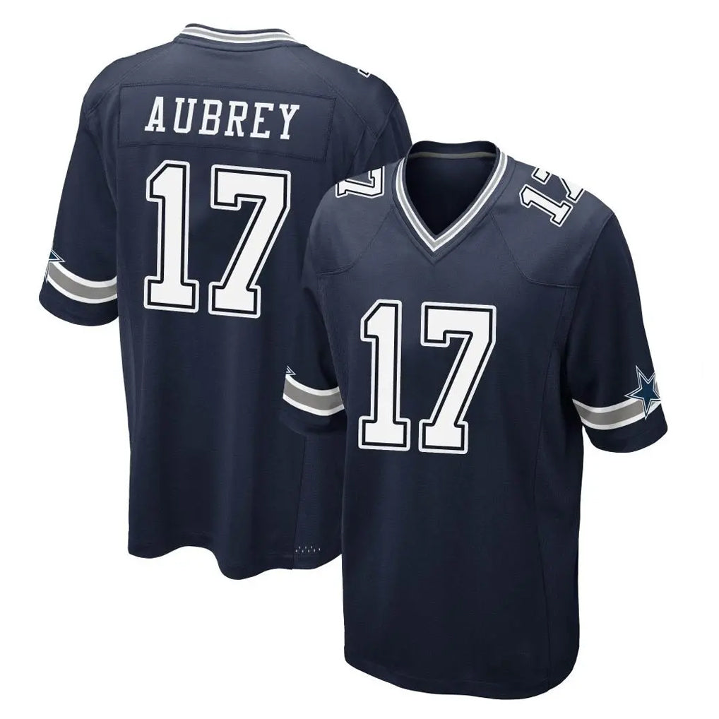 D.Cowboys #17 Brandon Aubrey Player Navy Home Game Ldoa Stitched Jerseys