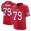 B.Bills #79 Spencer Brown Player Red Vapor Untouchable Limited Ldoa Stitched Jerseys