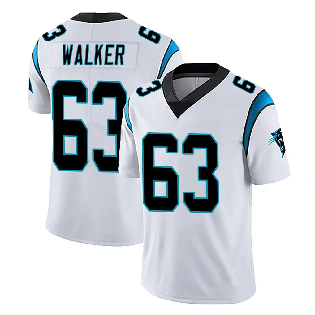 C.Panthers #63 Rasheed Walker Player White Vapor Untouchable Limited Game Ldoa Stitched Jerseys