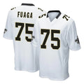 NO.Saints #75 Taliese Fuaga Player White Home Game Ldoa Stitched Jerseys