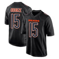 C.Bears #15 Rome Odunze Player Carbon Black Fashion Game Ldoa Stitched Jerseys