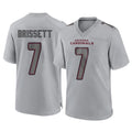 A.Cardinals #7 Jacoby Brissett Player Gray Atmosphere Fashion Home Game Stitched Jerseys
