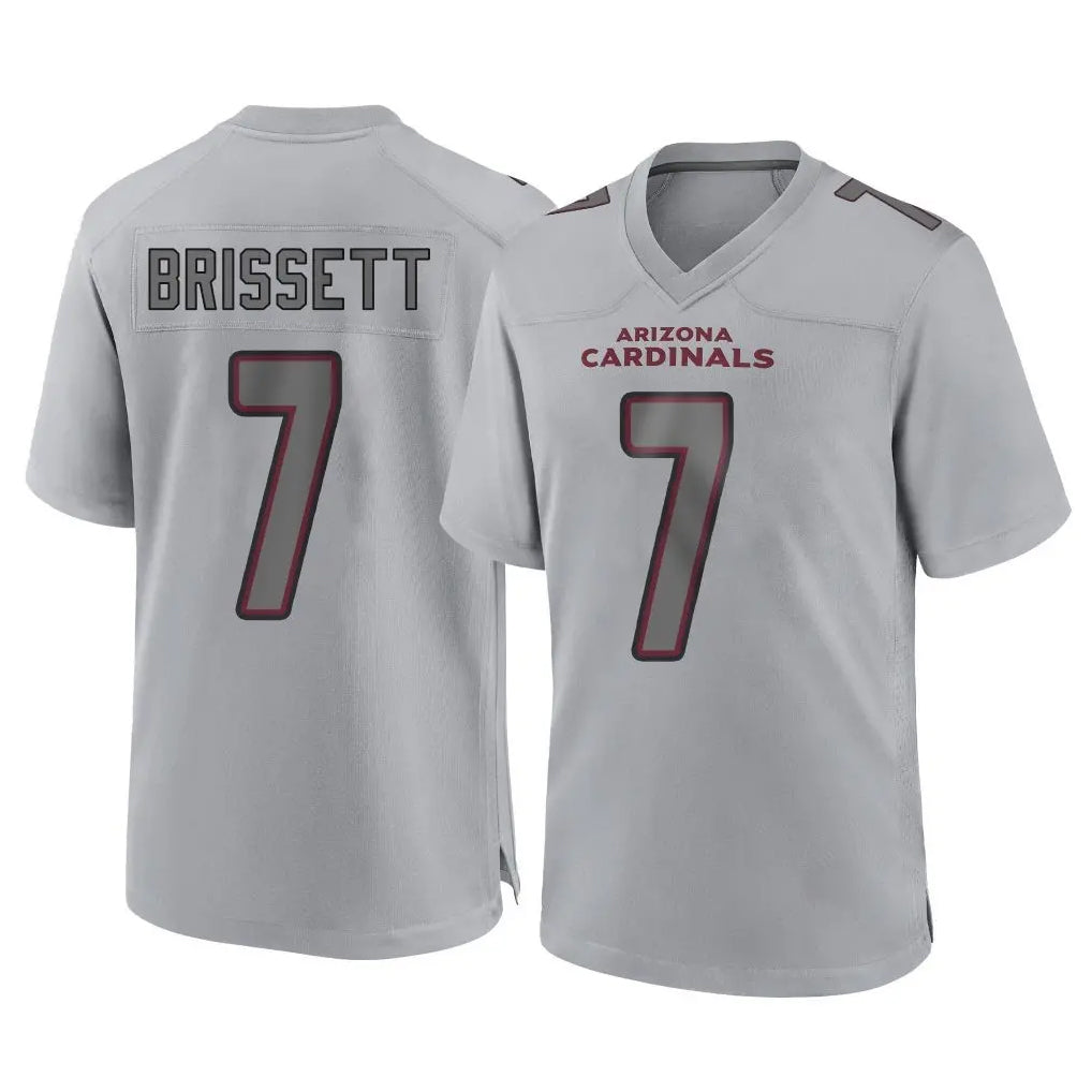 A.Cardinals #7 Jacoby Brissett Player Gray Atmosphere Fashion Home Game Stitched Jerseys