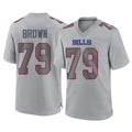 B.Bills #79 Spencer Brown Player Gray Home Game Ldoa Stitched Jerseys