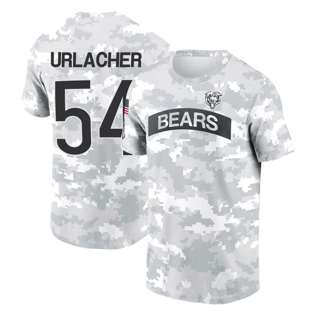 C.Bears #54 Brian Urlacher Player Arctic Camo Salute to Service Performance T-Shirt Limited Ldoa Stitched Jerseys