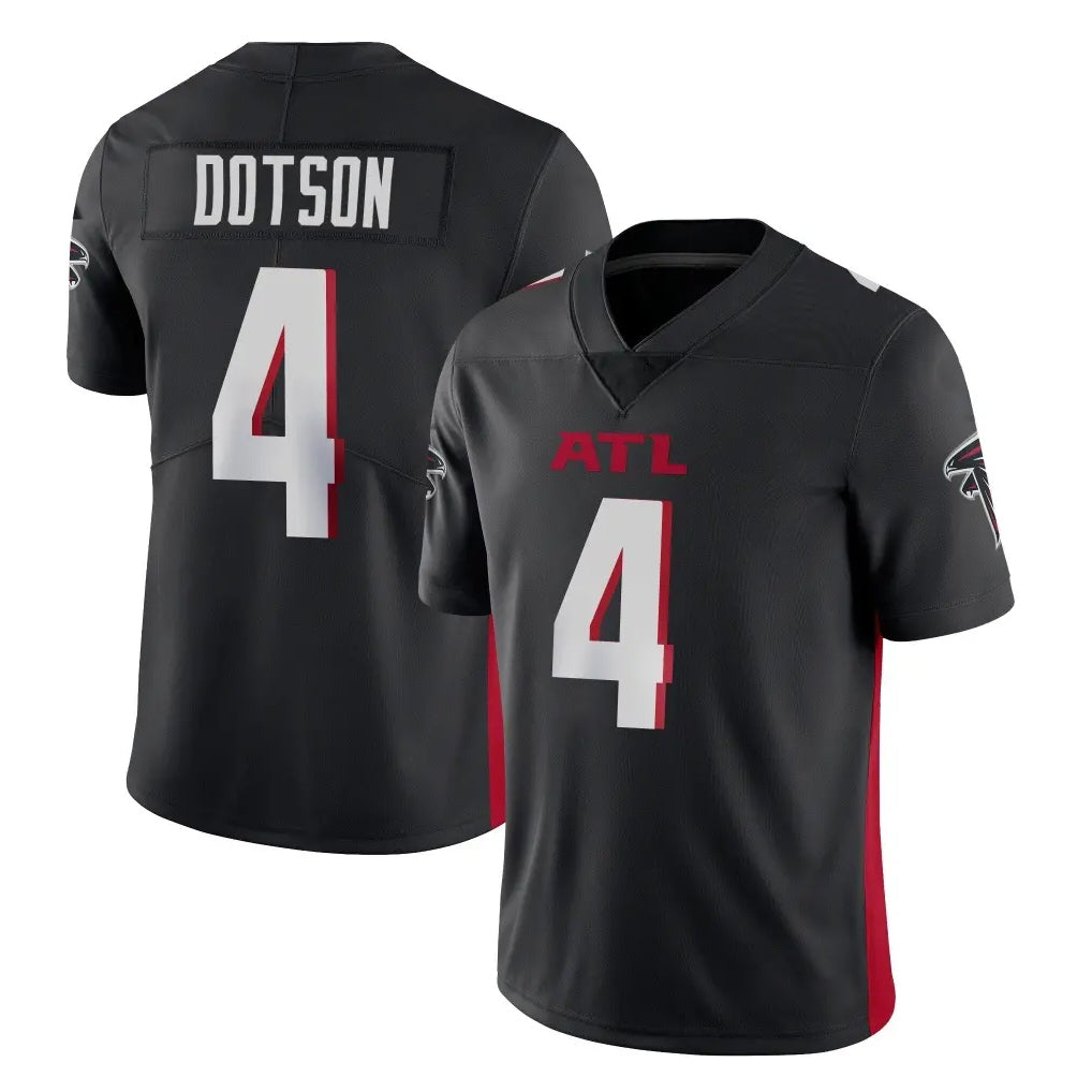 A.Falcons #4 Jahan Dotson Player Black Vapor Untouchable Limited Home Game Ldoa Stitched Jerseys