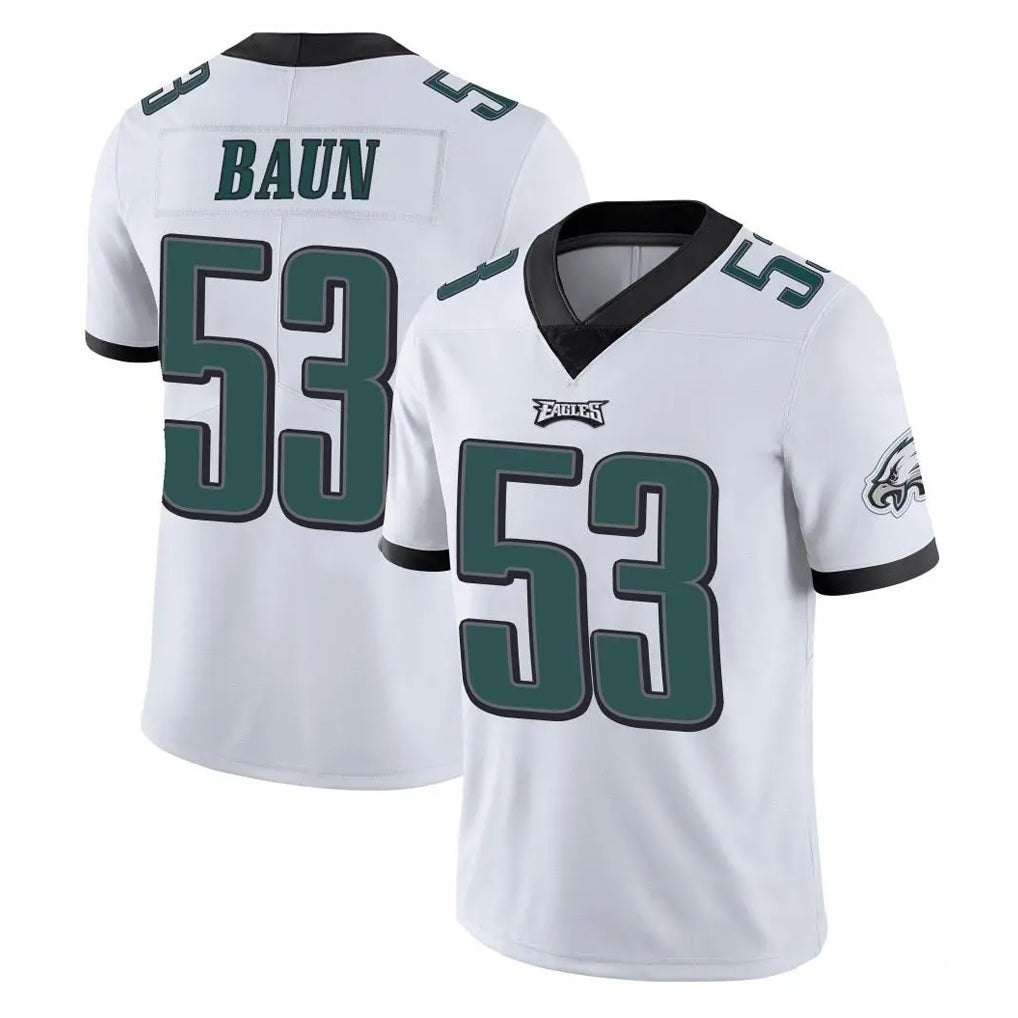 P.Eagles #53 Zack Baun Player White Limited Vapor Untouchable Home Game Ldoa Stitched Jerseys