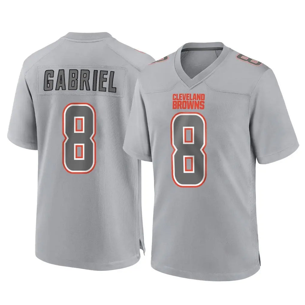 C.Browns #8 Dillon Gabriel Player Gray Atmosphere Fashion Game Ldoa Stitched Jerseys