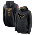 H.Texans #2 Calen Bullock Player Black Salute to Service Hoodies Limited Game Ldoa Stitched Jerseys