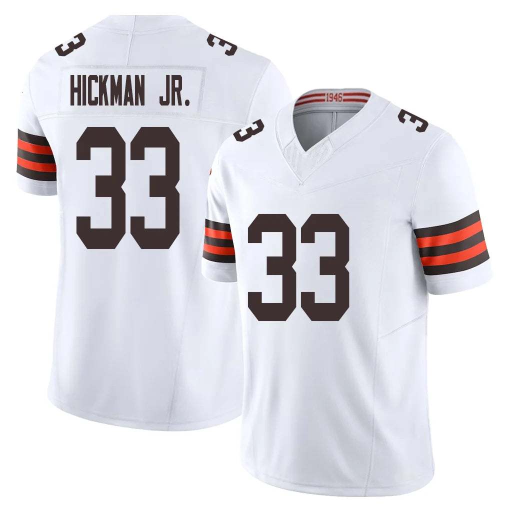 C.Browns #33 Ronnie Hickman Player White Vapor F.U.S.E. Limited Home Game Ldoa Stitched Jerseys
