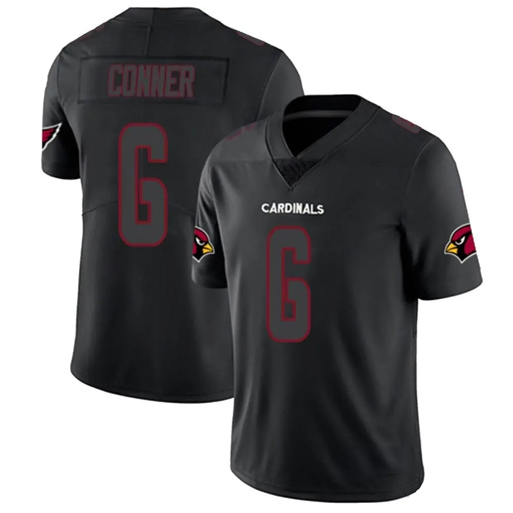 A.Cardinals #6 James Conner Player Black Impact Limited Home Game Ldoa Stitched Jerseys