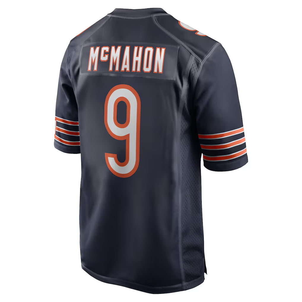 C.Bears #9 Jim McMahon Player Navy Home Game Ldoa Stitched Jerseys