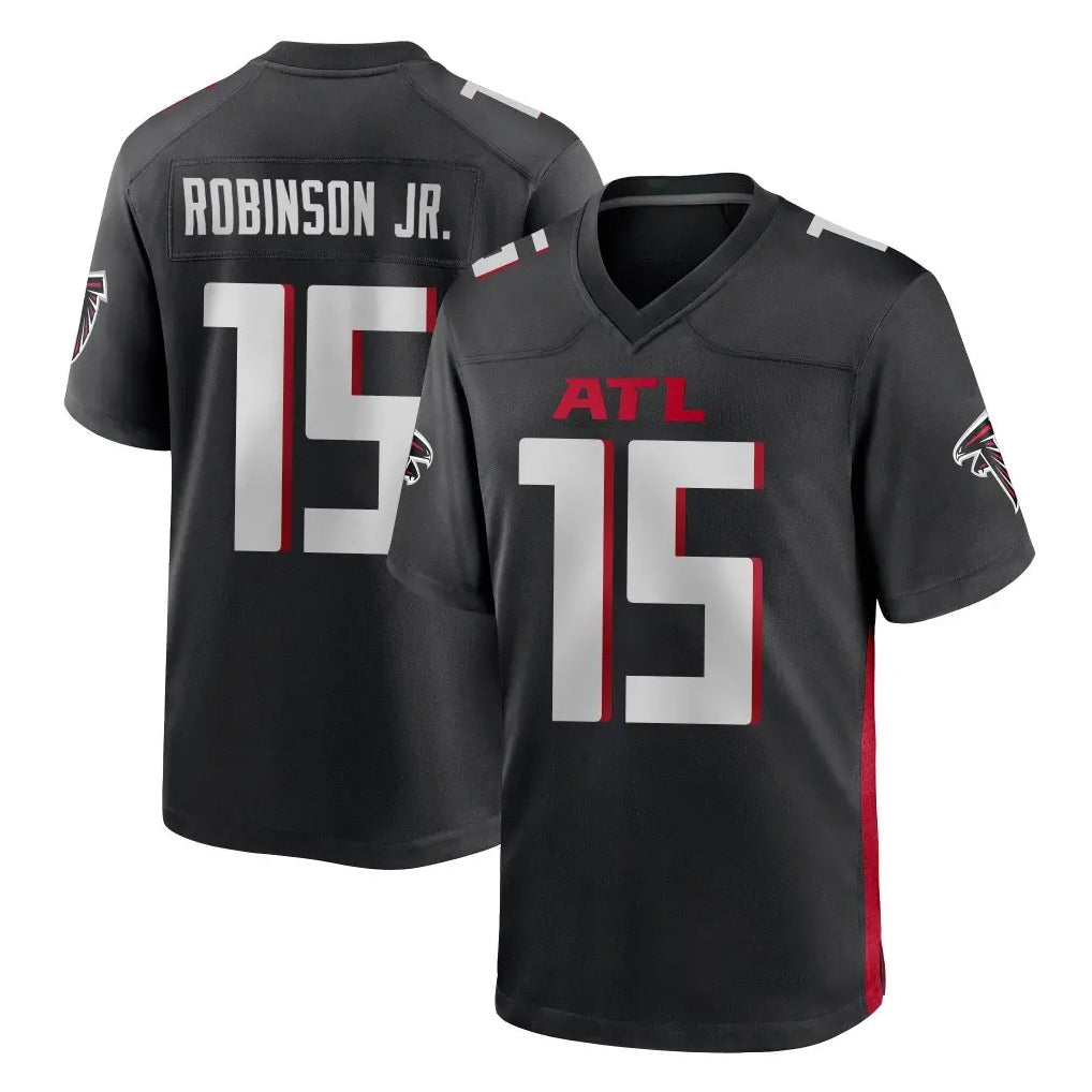 A.Falcons #15 Brian Robinson Player Black Home Game Ldoa Stitched Jerseys