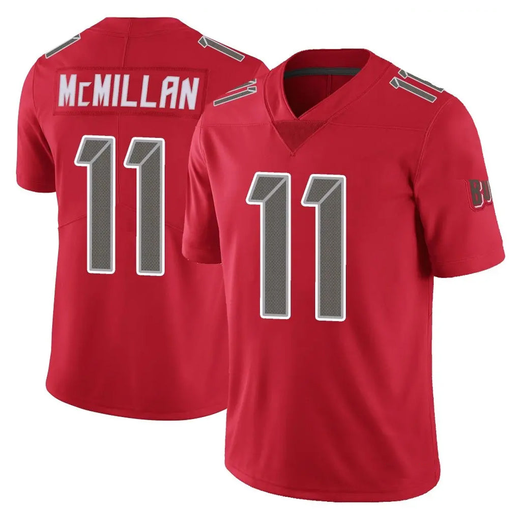 TB.Buccaneers #11 Jalen McMillan Player Red Limited Color Rush Home Game Ldoa Stitched Jerseys