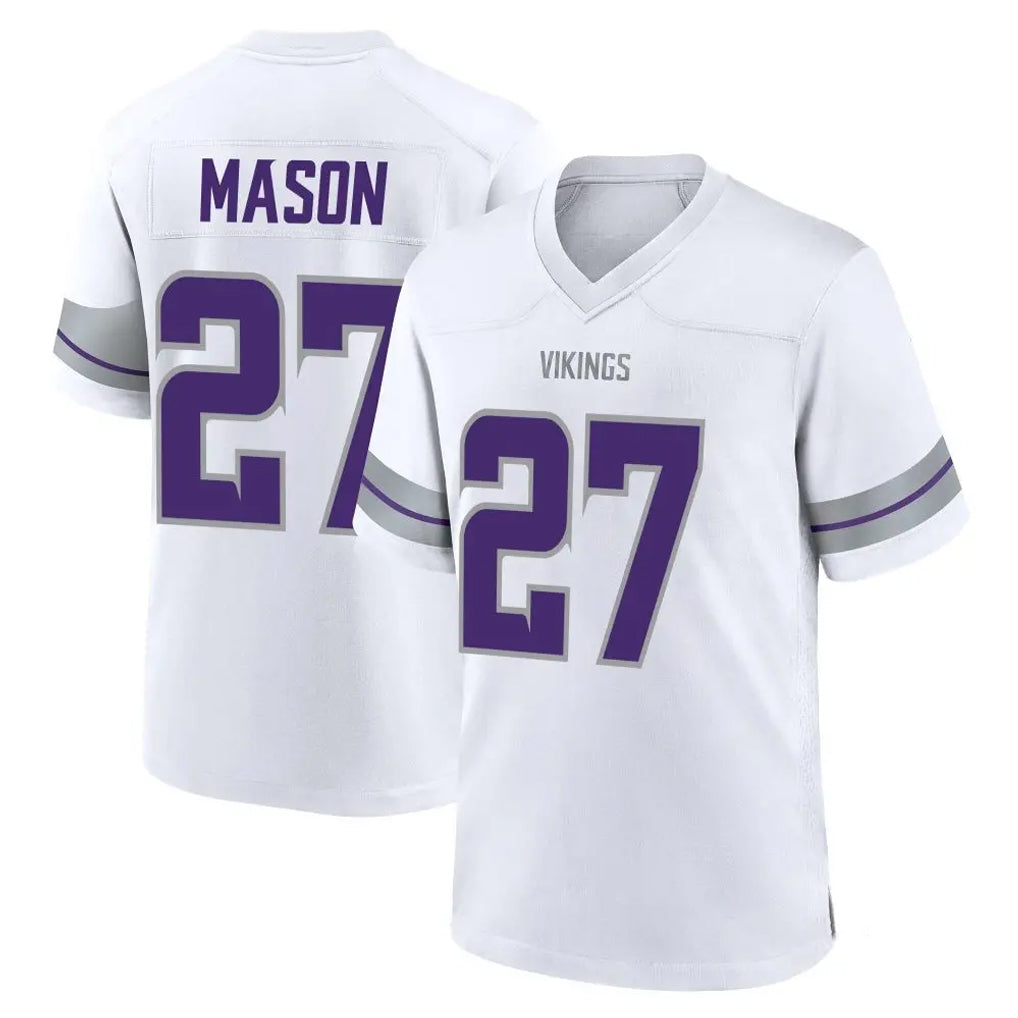 M.Vikings #27 Jordan Mason Player White Alternate Home Game Ldoa Stitched Jerseys