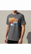 Abstract Street Art Tee in Stencil Yellow