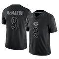 C.Bears #9 Jim McMahon Player Black REFLECTIVE Limited Game Ldoa Stitched Jerseys