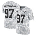D.Lions #97 Aidan Hutchinson Player Arctic Camo Salute To Service Limited Ldoa Stitched Jerseys